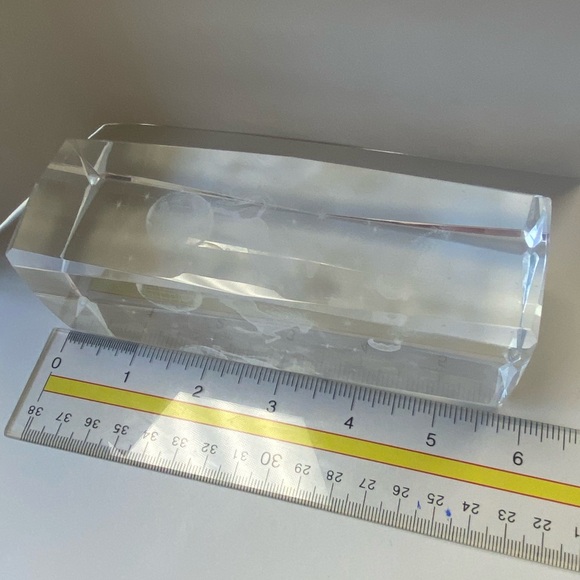 Clear Glass Laser Etched 3D Unicorn 6x2x2 Paperweight - Picture 8 of 12